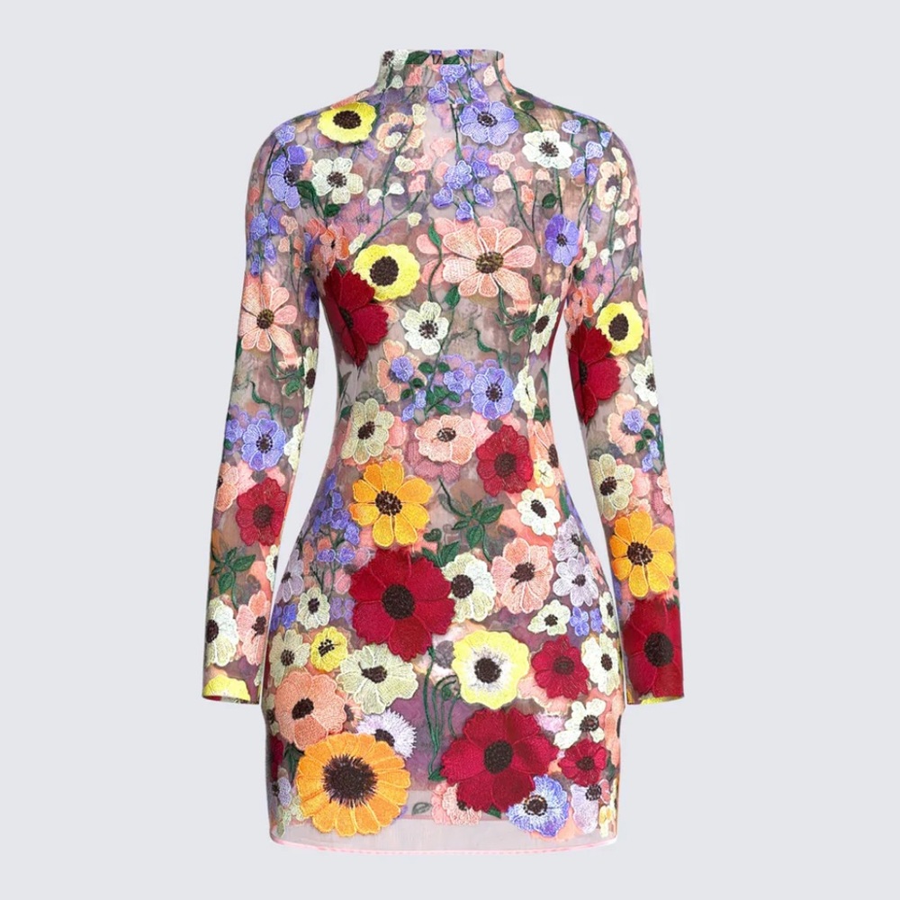 Flora Flower Mini Dress